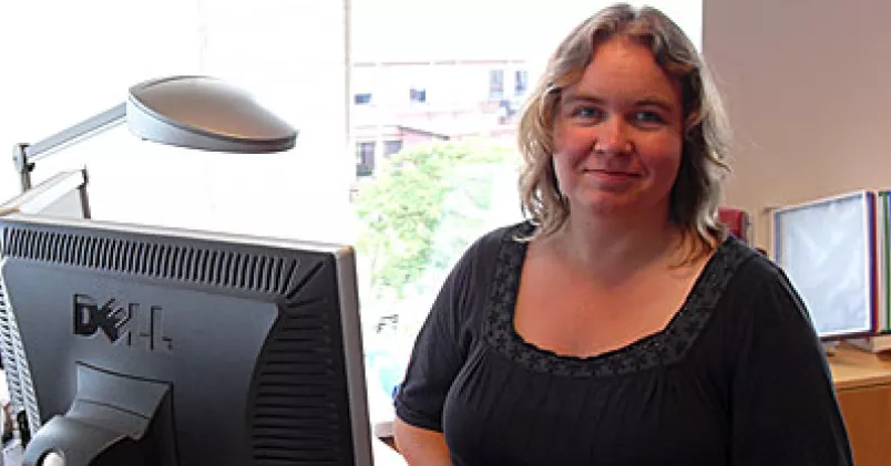 Martina Ravn på Svenska Spel ser till att pokern flyter på som den ska.