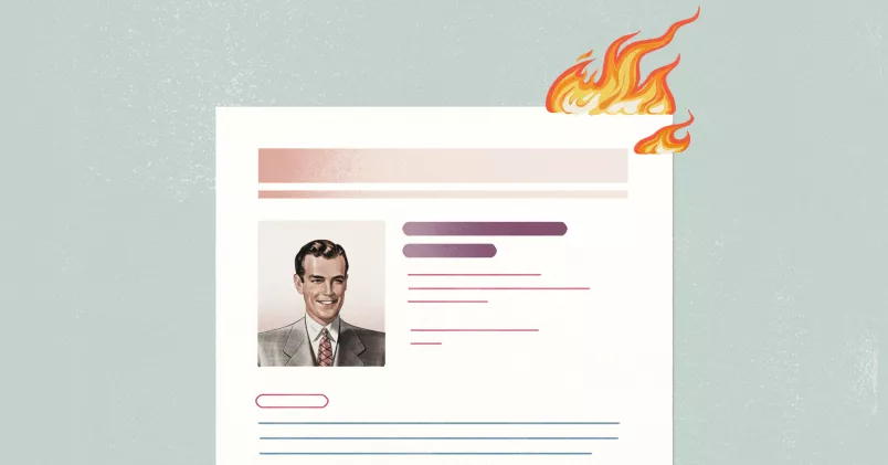 Ett personligt brev som brinner i kanten.