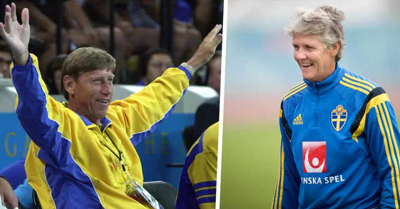 Bengt Johansson och Pia Sundhage