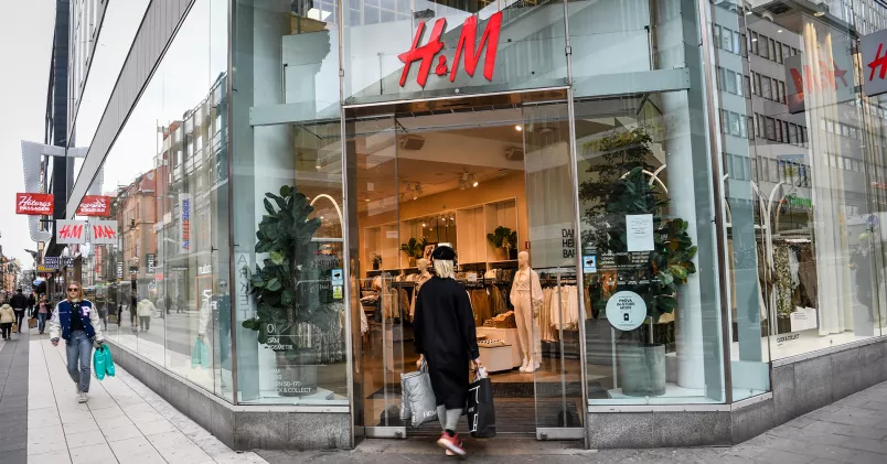 Foto utanför H&M-butik