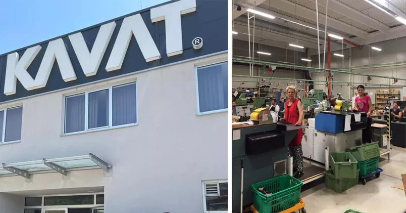 Kavats fabrik i Bosnien, där det nyligen bildats fackklubb.