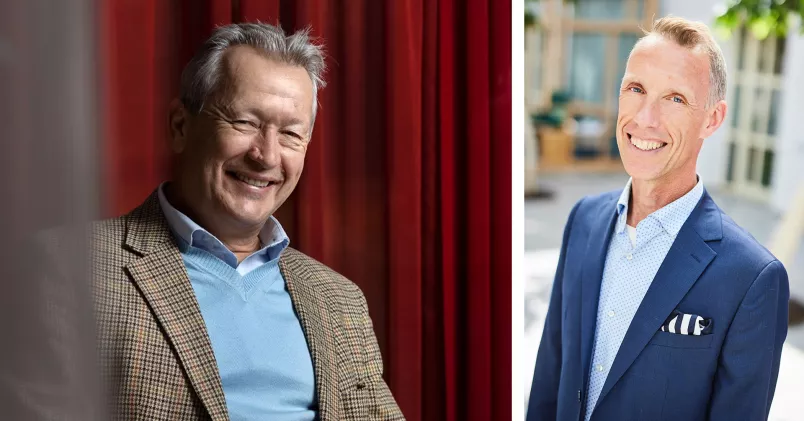 Adrian Bordeianu till vänster. Staffan Dahlgren, till höger i bild.