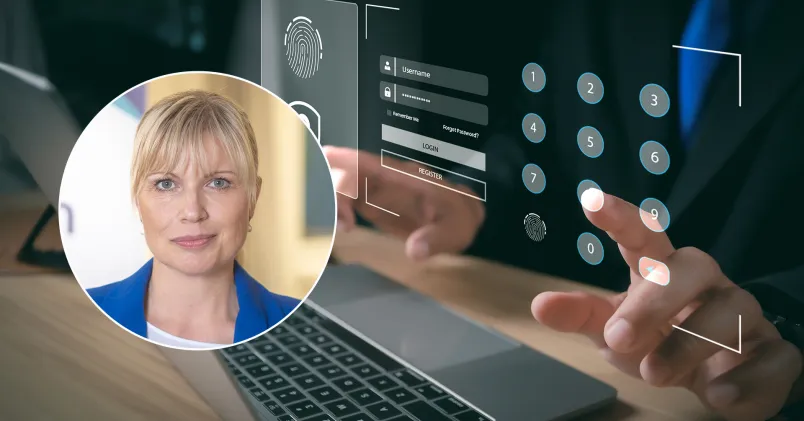 Ann-Therése Enarsson en inloggningssida på en datorskärm