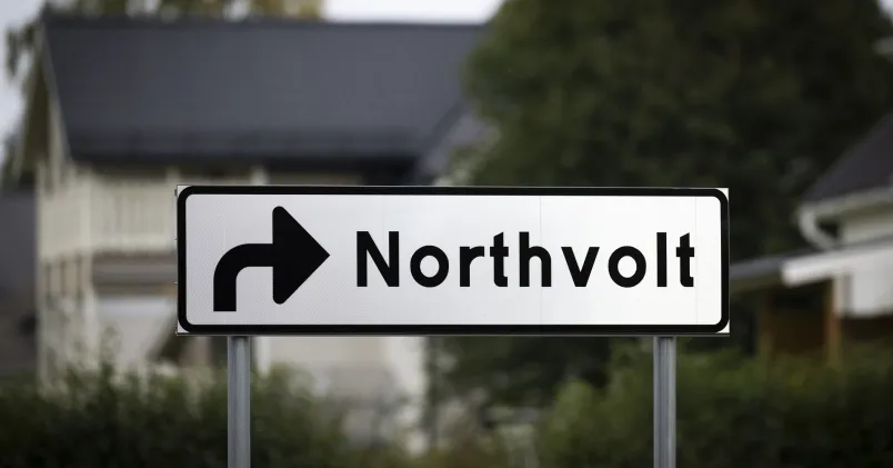 Skylt Northvolt