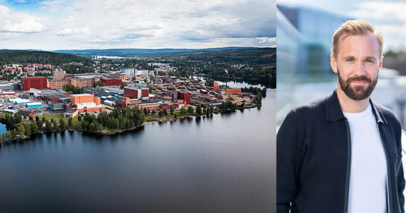 Hitachis fabrik i Ludvika och Anton Ekeström Hitachis fabrik i Ludvika och Anton Ekeström
