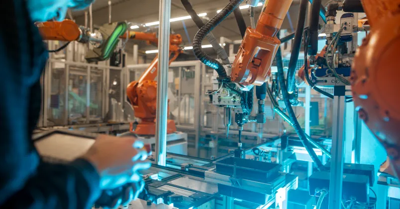 Man skriver ut något på 3D-skrivare