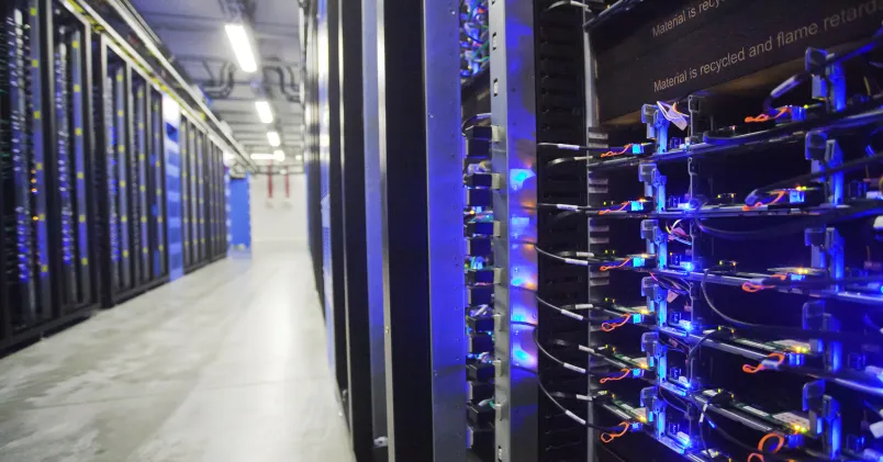 Facebooks serverhall i Luleå.