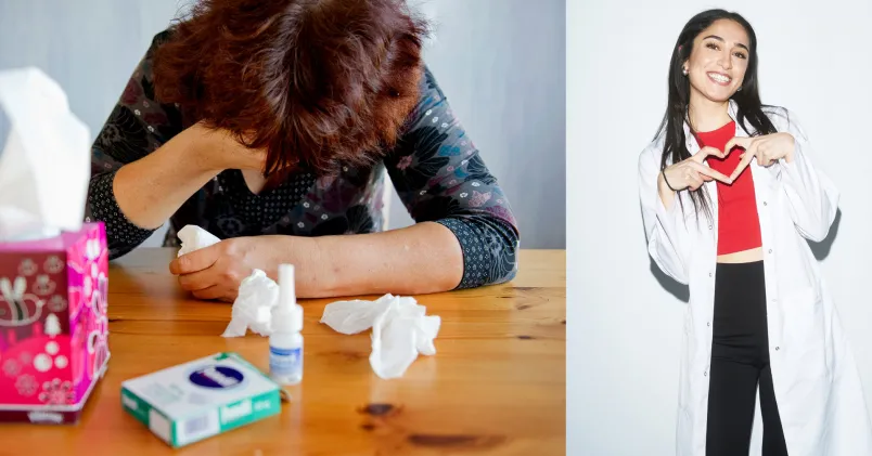 Förkylningstider Dr Tracy Ghattas. När ska du stanna hemma från jobbet vid förkylning, halsont eller vinterkräksjuka? Doktor Tracy ger klara råd för smittorisk och återhämtning.