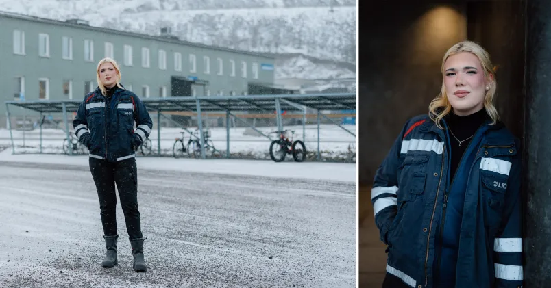 Linn Fagervik fick jobb på LKAB i Kiruna. 