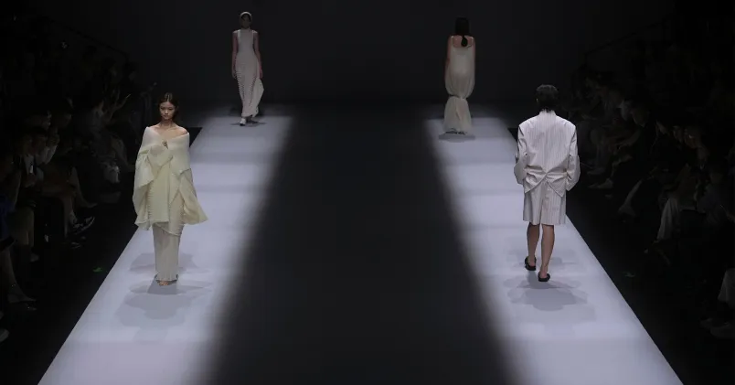 Modeller på en catwalk