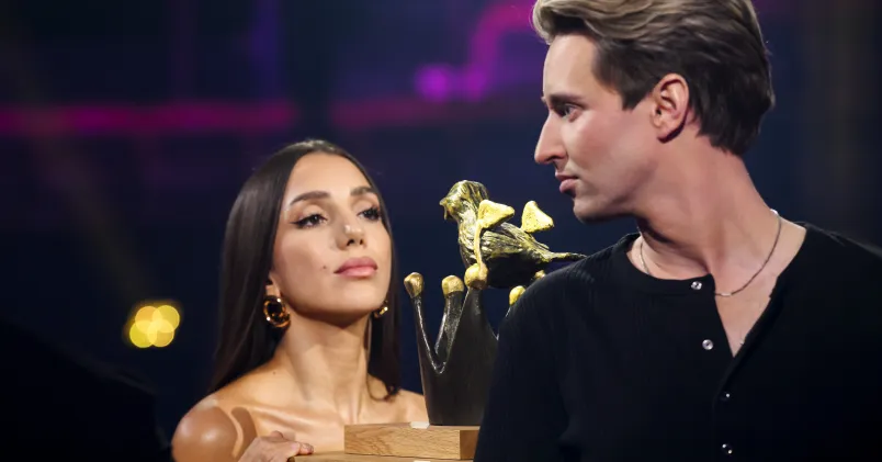 Gina Dirawi och Hampus Nessvold 