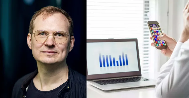 Författaren Jonas Gren, aktuell med boken Ingen surf, arbetar nedkopplad för att kunna fokusera på skrivandet.