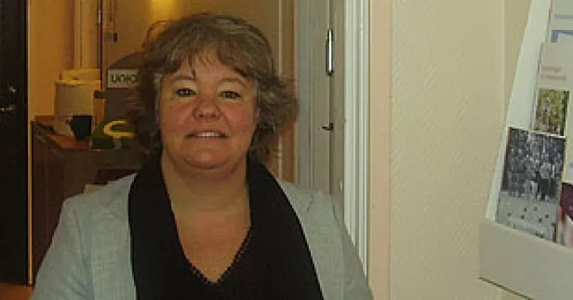 Anette Hellgren på Saab