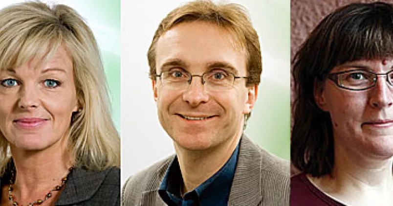 Cecilia Fahlberg, Peter Hellberg och Krista Loiske