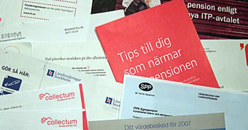 Pensionsinformation - mycket och svår att förstå