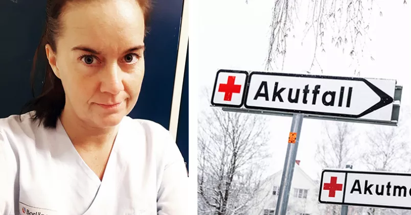 Christina Stjernlöf har jobbat extra i vården sedan i våras Emma-Sofia Olsson / SvD / TT