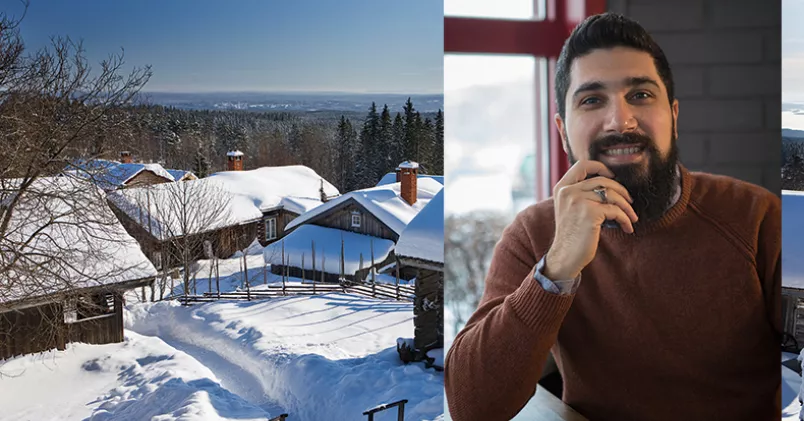 Bashar Mustafa och hans familj trivs med lugnet i Mora. ”Vi blev nog skadade av att konstant känna oro i Bagdad. Vi uppskattar tryggheten här”. Lars Dahlström