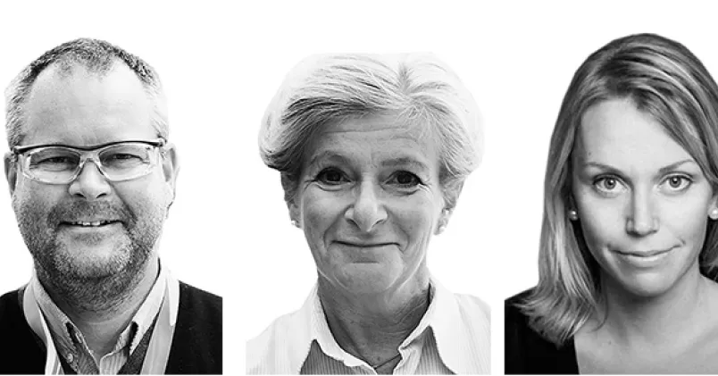 Från vänster: Dag Erenius, My Schüldt, Alexandra Thomas.