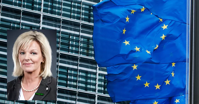 Unionens ordförande Cecilia Fahlberg, som nyligen valdes in i Europafackets styrelse, avser att driva frågor om kompetensutveckling, arbetstid och andra tjänstemannafrågor. TT/Unionen