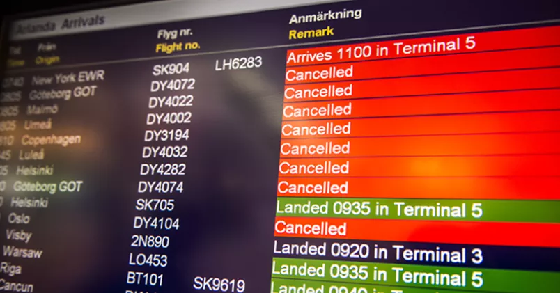 Unionen har bland annat medlemmar som är kabinanställda och markpersonal på flygplatserna. Lars Pehrson / SvD / TT