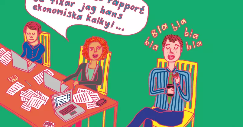 Medberoende i familjerelationer är ett välkänt fenomen, men det förekommer även på arbetsplatser. ILLUSTRATION: STUDIO ANNALOG