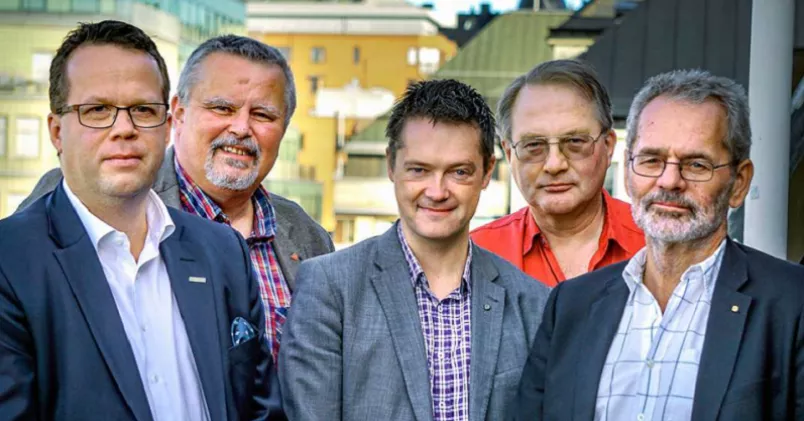 Martin Linder, Hans-Olof Nilsson, Per-Olof Sjöö, Ulf Bengtsson och Anders Ferbe.