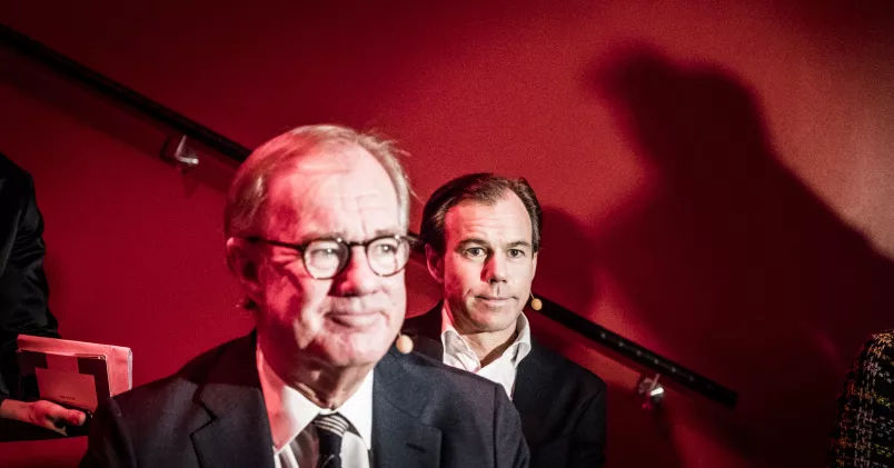 Stefan Persson till vänster och sonen Karl-Johan Persson till höger.