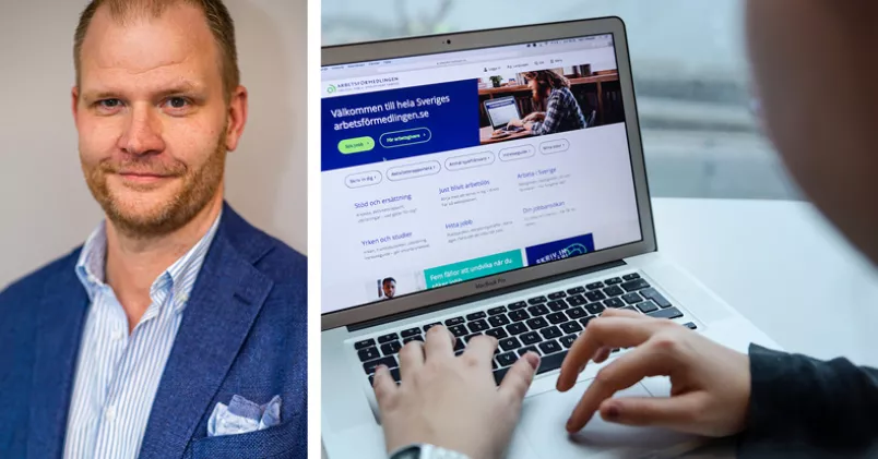Johan Jacobsson, vd på it-företaget Sylog, tycker att krav på färdigheter i svenska är dumt. Sylog och Stina Stjernkvist/TT.
