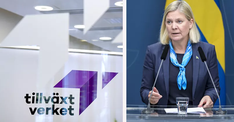 Regeringen och samarbetspartierna diskuterar en förlängning av det utökade stödet vid korttidspermittering. Partierna ser även över Tillväxtverkets regler. Janerik Henriksson / TT, Amir Nabizadeh / TT