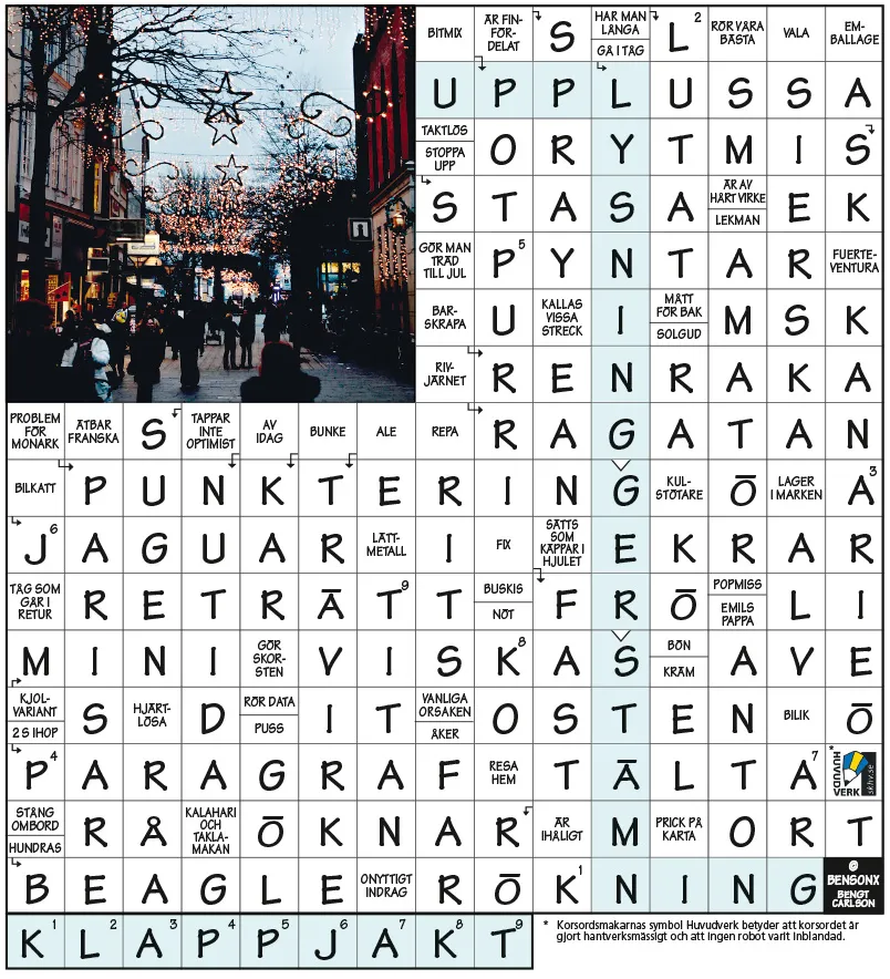 Facit korsord Kollega nr 8 2025