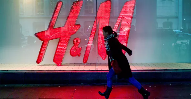 H&M skyltfönster