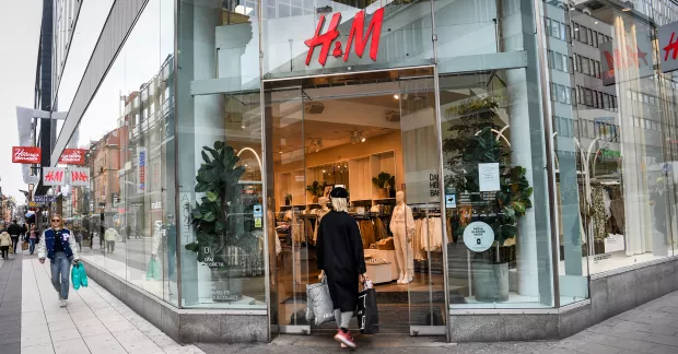 Foto utanför H&M-butik