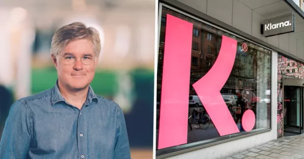 Martin Wästfelt, Unionen till vänster, bild på Klarnas logotyp till höger.