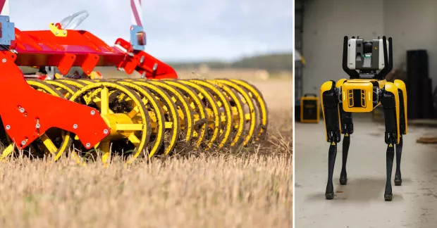 Jobben där AI redan används. Jordbruksmaskiner, robothundar och greenwashing-dtektiver.