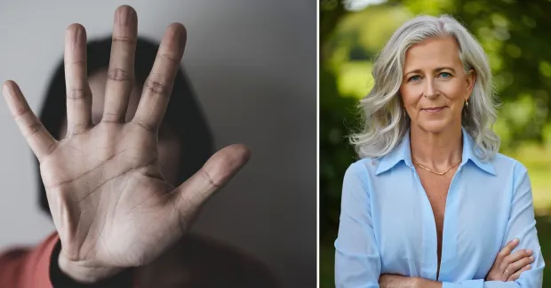 Handflata och Annette Magnusson