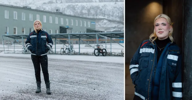 Linn Fagervik fick jobb på LKAB i Kiruna. 