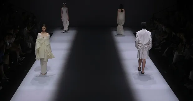 Modeller på en catwalk