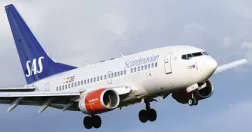 SAS-plan på väg upp i luften.
