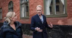 Vd Sara Linderoth och en av grundarna Martin Sjöberg 