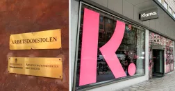 Arbetsdomstolen och Klarnas kontor.