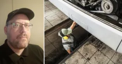 Magnus Nilsson är ordförande i Unionenklubben på Carspect, som besiktigar bilar.