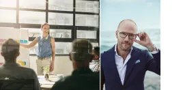 Porträtt på stilgurun och journalisten Per Nilsson som ger råd om klädkod och professionell klädsel för chefer.