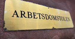 Arbetsdomstolens skylt.