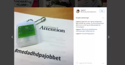 Skärmdump på Attentions kampanj.