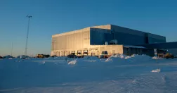 Northland Resources i Pajala på vintern.