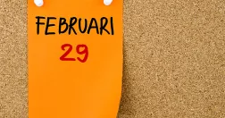Lapp med texten 29 februari.