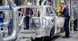 Löpande band på Volvo Cars.