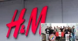 H&M-logga samt bild på H&M-fackklubben i Peru