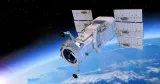 Satellit i rymden. 