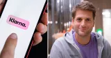 Klarnas app och Sebastian Siemiatkowski.
